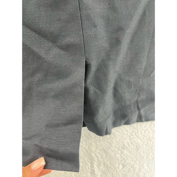 Nygard Collection Womens Pencil Mini Skirt Black Back Slit Pockets Zip 14 - Picture 7 of 10